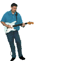Cool hand Hans strummin' his strat!